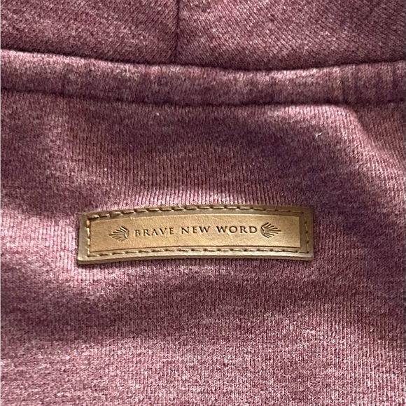 “SOLD” FREE SHORTS/ NAKETONA BRAVE NEW WORD  HOODIE - Picture 6 of 10